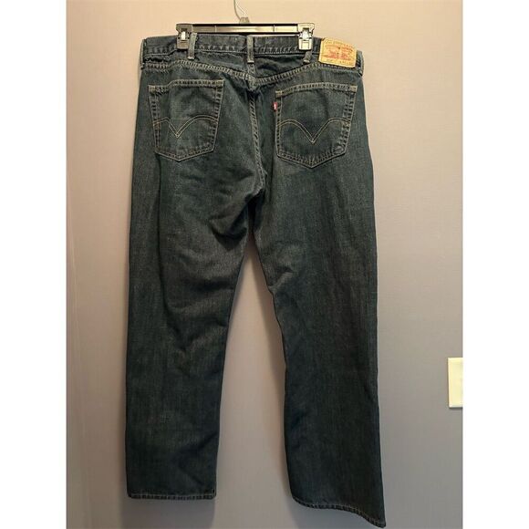 Levi's Men's 559 Relaxed Straight Jeans Blue Size 40BT 40x32 Dark Wash - Picture 6 of 11